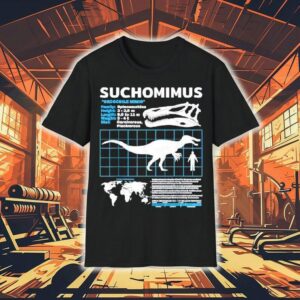 Suchomimus Fact Sheet Dinosaur Facts Shirt