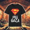 Superman Free Gaza Logo Shirt