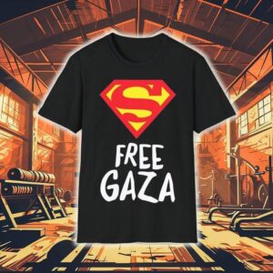 Superman Free Gaza Logo Shirt