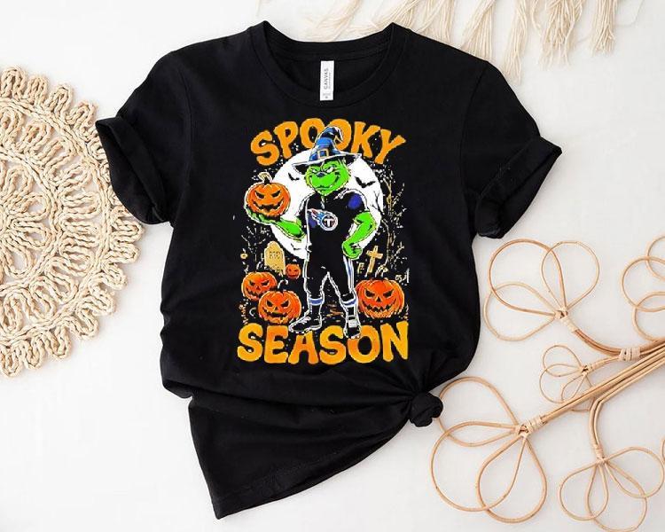 Tennessee Titans X Grinch Nfl Spooky Season 2025 Shirt Tennessee Titans X Grinch Nfl Spooky Season 2025 Shirt