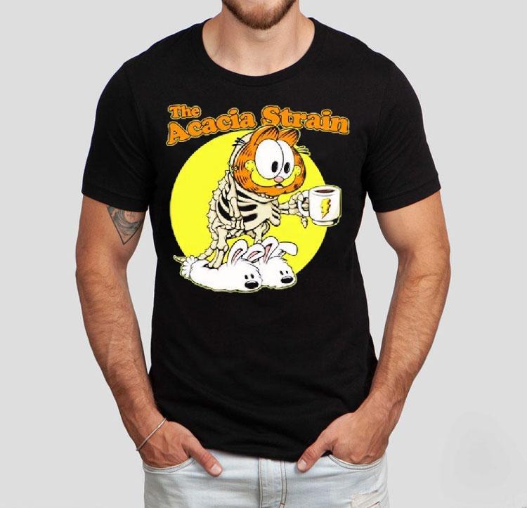 The Acacia Strain Skeleton Cat Coffee Shirt The Acacia Strain Skeleton Cat Coffee Shirt