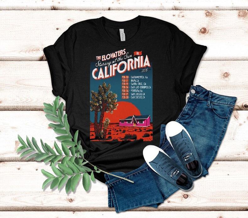 The Elovaters Fall Tour 2026 Staring At The Sun In California Dates Desert Shirt The Elovaters Fall Tour 2026 Staring At The Sun In California Dates Desert Shirt