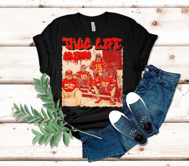 Thug Life Kansas City Chiefs Football Shirt Thug Life Kansas City Chiefs Football Shirt