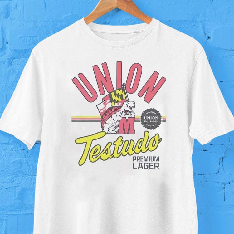 Union Craft Brewing Maryland Terrapins Testudo Premium Lager Shirt Union Craft Brewing Maryland Terrapins Testudo Premium Lager Shirt