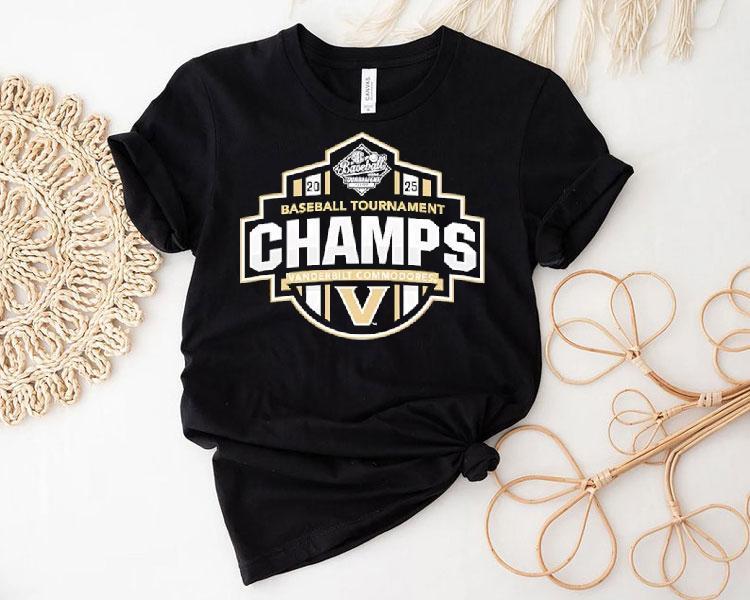 Vanderbilt Commodores Baseball Sec Champs 2025 Logo Shirt Vanderbilt Commodores Baseball Sec Champs 2025 Logo Shirt