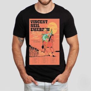 Vincent Neil Emerson The Red Horse 2026 Tour Rooster Guitar Shirt