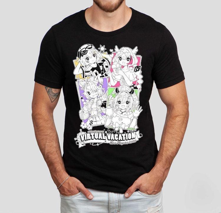 Virtual Vacation Los Angeles 2025 Anime Shirt Virtual Vacation Los Angeles 2025 Anime Shirt