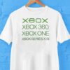 Xbox 360 Xbox One Xbox Series Xs Timeline Shirt