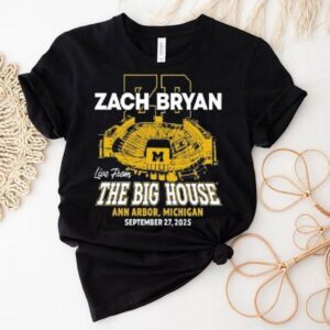 Zach Bryan Concert The Big House Michigan Stadium 2025 Shirt