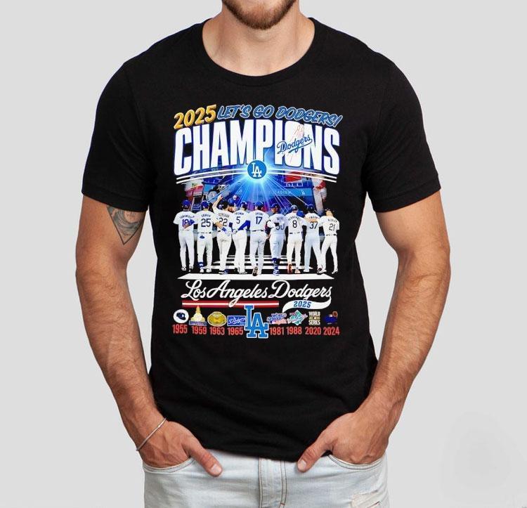 2025 Lets Go Dodgers Champions National League Los Angeles Dodgers Shirt 2025 Lets Go Dodgers Champions National League Los Angeles Dodgers Shirt