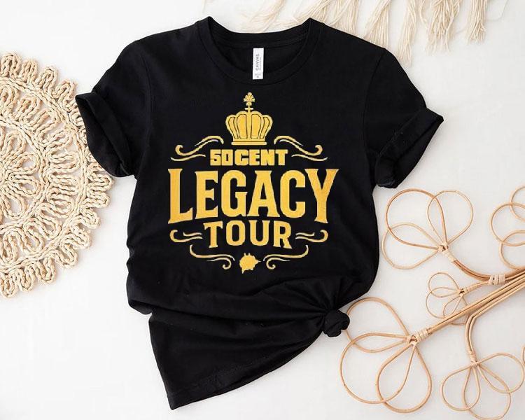 50 Cent Legacy Tour 2025 Logo Crown Shirt 50 Cent Legacy Tour 2025 Logo Crown Shirt