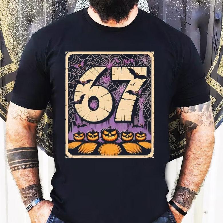 67 Meme Six Seven Funny Halloween Shirt 67 Meme Six Seven Funny Halloween Shirt