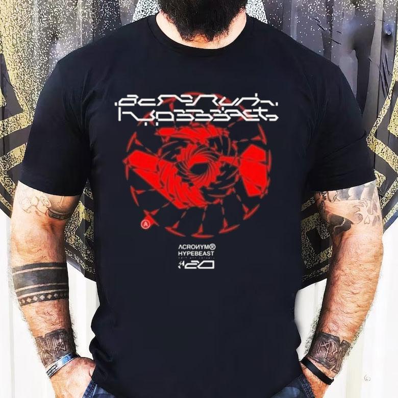 Acronym Hypebeast Anniversary Collab Shirt Acronym Hypebeast Anniversary Collab Shirt