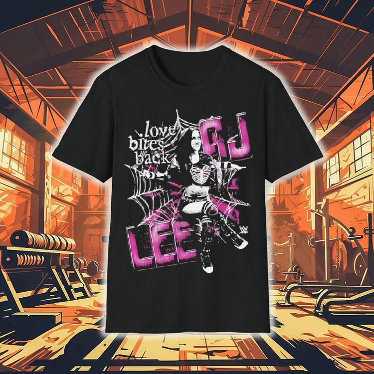 Aj Lee Spider Love Bites Back Graphic Shirt Aj Lee Spider Love Bites Back Graphic Shirt