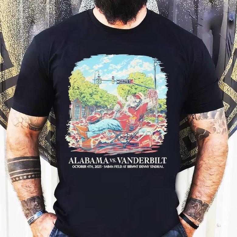 Alabama Vs. Vanderbilt 2025 Shirt Alabama Vs. Vanderbilt 2025 Shirt