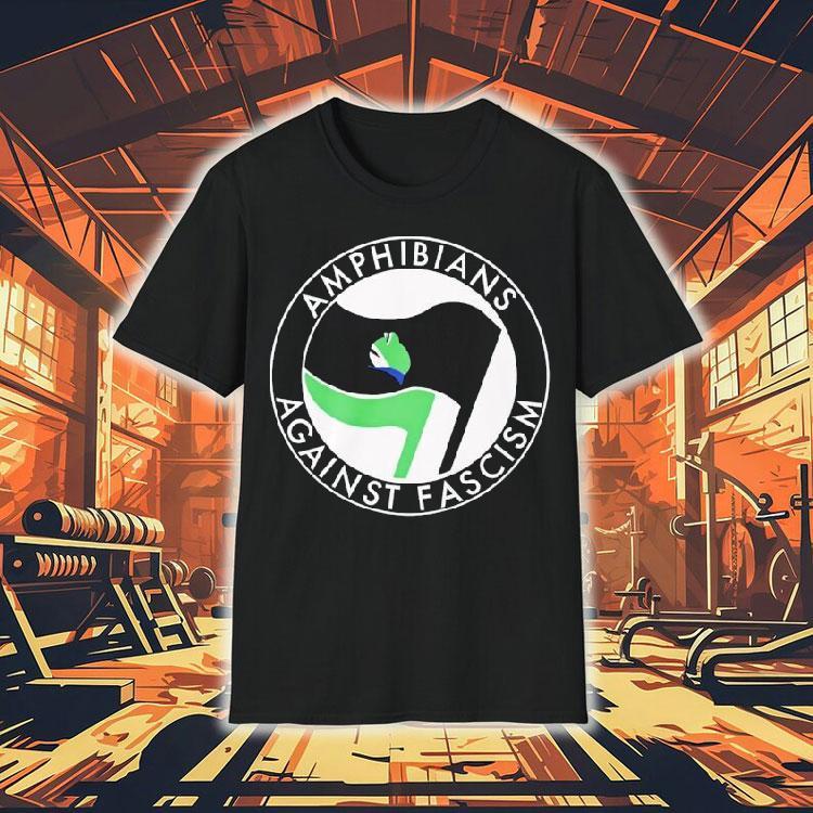 Amphibians Against Fascism Logo Frog Shirt Amphibians Against Fascism Logo Frog Shirt