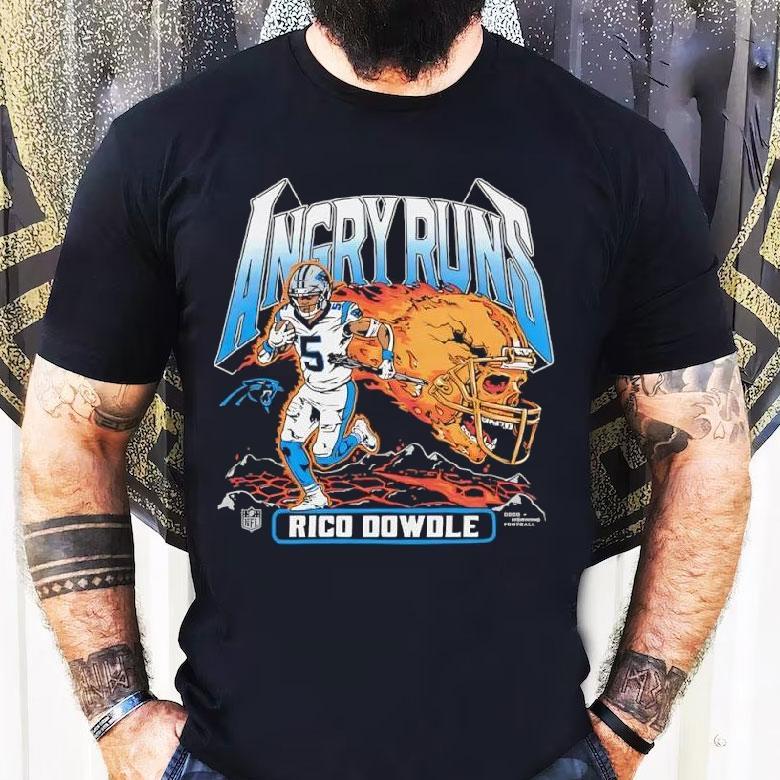 Angry Runs 2025 Panthers Rico Dowdle Shirt Angry Runs 2025 Panthers Rico Dowdle Shirt