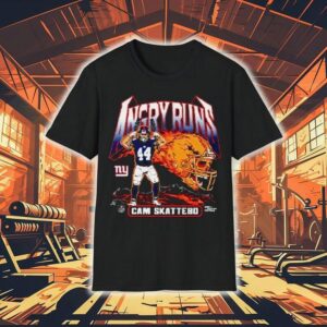 Angry Runs Cam Skattebo New York Giants Football Shirt