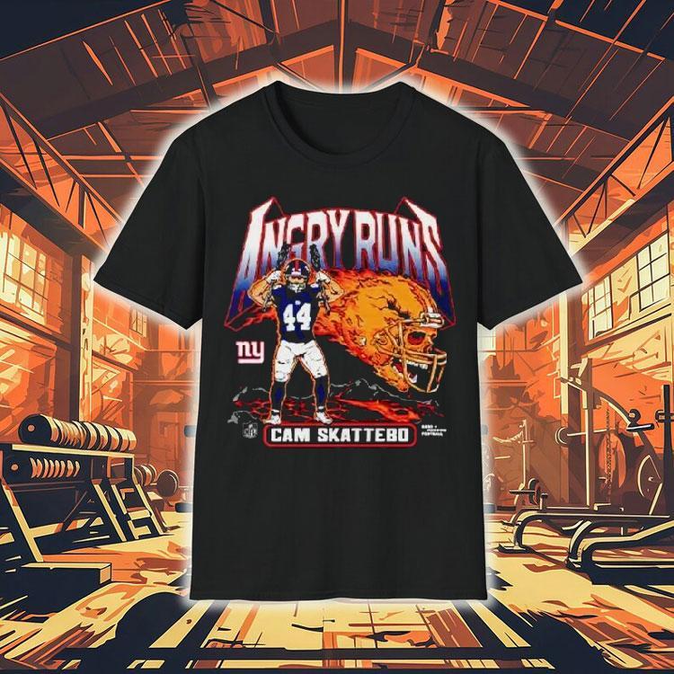 Angry Runs Cam Skattebo New York Giants Football Shirt Angry Runs Cam Skattebo New York Giants Football Shirt