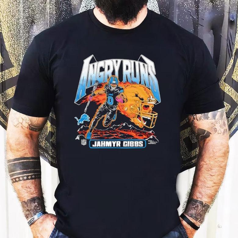 Angry Runs Jahmyr Gibbs Detroit Lions 2025 Shirt Angry Runs Jahmyr Gibbs Detroit Lions 2025 Shirt