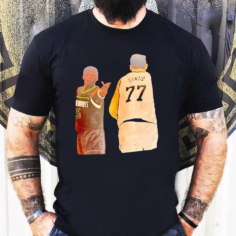 Anthony Edwards Raises His Hand To Luka Doncic Shirt Anthony Edwards Raises His Hand To Luka Doncic Shirt