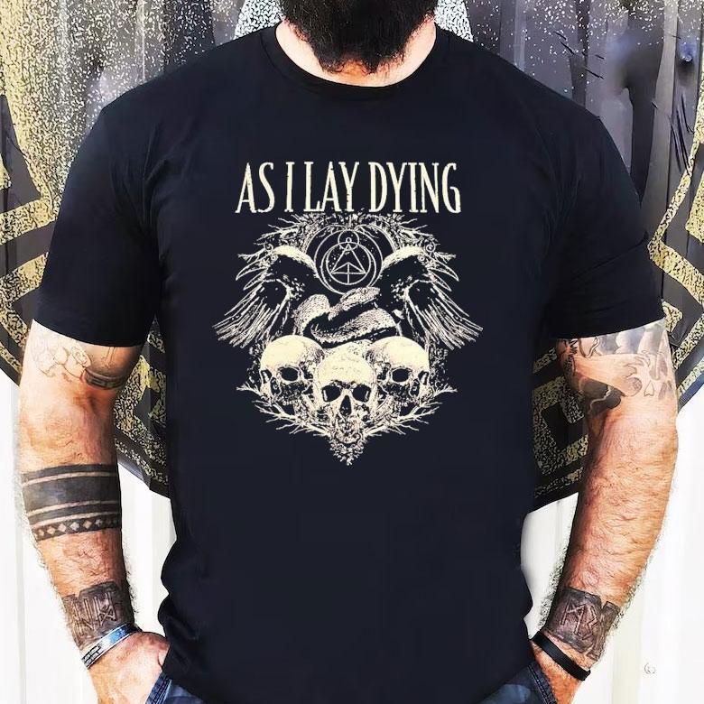 As I Lay Dying Mirror Ravens Shirt As I Lay Dying Mirror Ravens Shirt