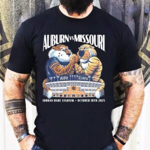Auburn Tigers Vs Missouri Tigers Auble Truman Jordan Hare Stadium October 18th 2025 Shirt