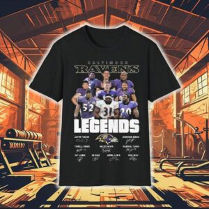Baltimore Ravens Legends Players Signatures 2025 Shirt