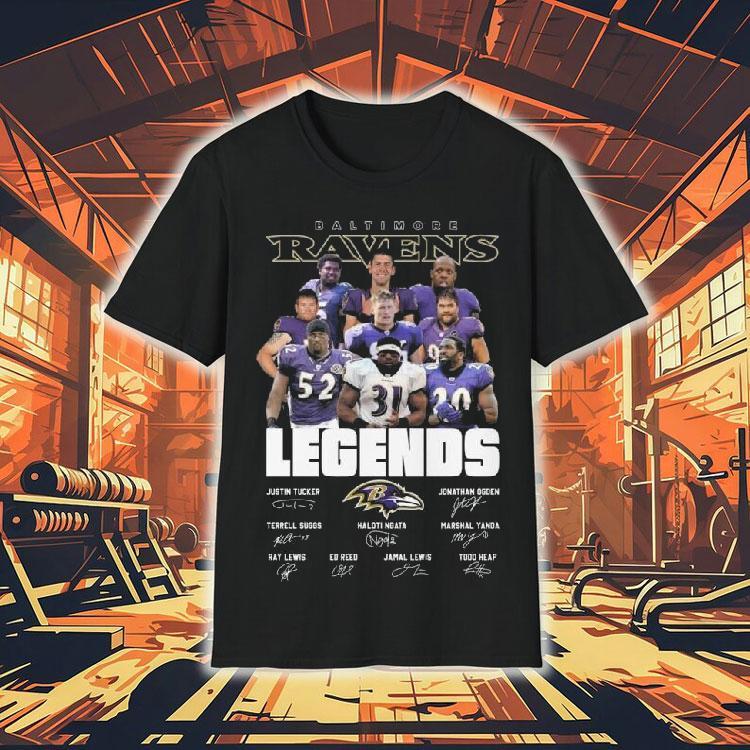 Baltimore Ravens Legends Players Signatures 2025 Shirt Baltimore Ravens Legends Players Signatures 2025 Shirt
