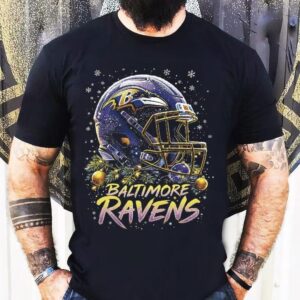 Baltimore Ravens Nfl Helmet Merry Christmas 2025 Shirt
