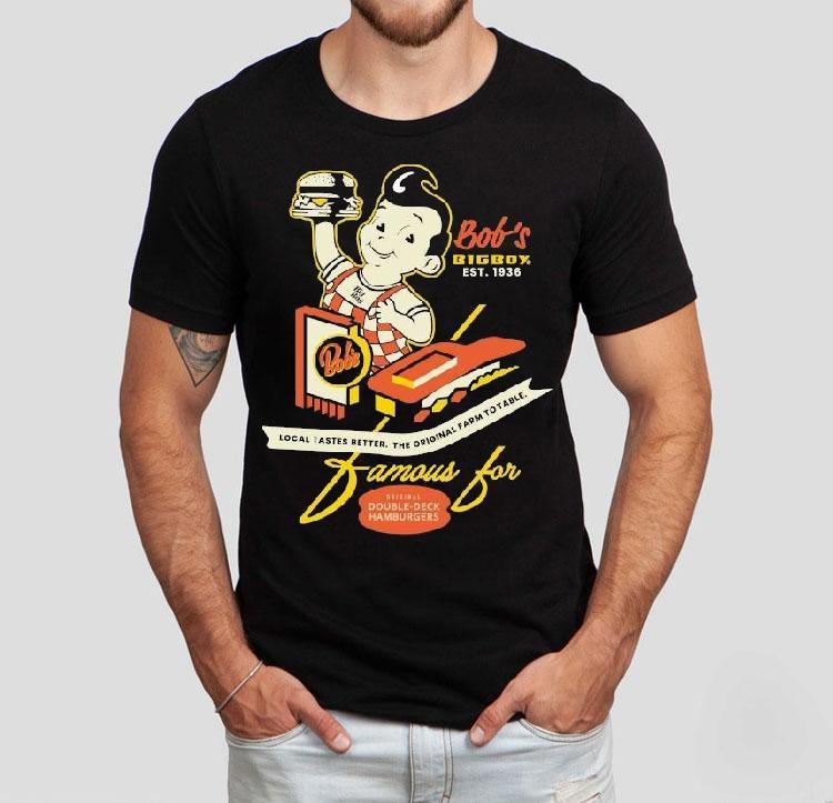 Big Boy Bob’s Famous For Double Deck Hamburger Crossroads Shirt Big Boy Bob’s Famous For Double Deck Hamburger Crossroads Shirt