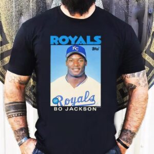 Bo Jackson Kansas City Royals 1986 Topps Baseball Card Player Shirt