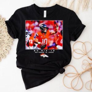 Bo Nix Denver Broncos Football Nfl 2025 Photo Shirt