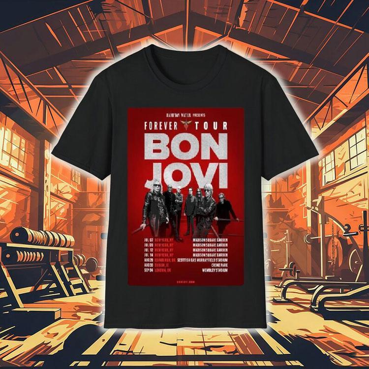 Bon Jovi Forever Tour Hampton Water Presents 2026 Shirt Bon Jovi Forever Tour Hampton Water Presents 2026 Shirt