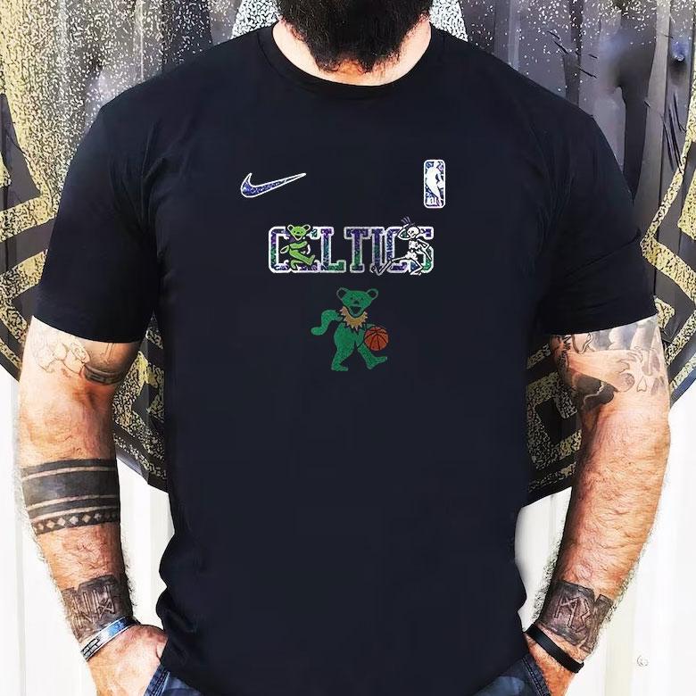 Boston Celtics Grateful Dead 60th Anniversary Bears Shirt Boston Celtics Grateful Dead 60th Anniversary Bears Shirt