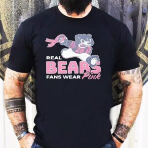 Caleb Williams Real Bears Fans Wear Pink Shirt
