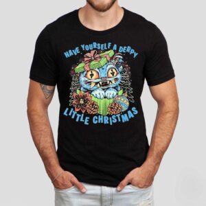 Cat Have Yourself A Derpy Little Christmas Shirt