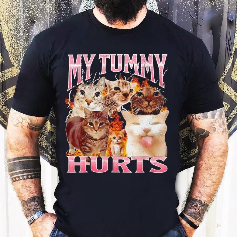 Cat My Tummy Hurts Shirt Cat My Tummy Hurts Shirt
