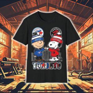 Charlie Brown Toronto Blue Jays And Snoopy Toronto Raptors Skyline 2025 Shirt