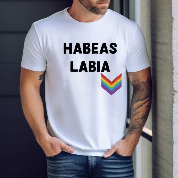 Chris Boden Wearing Habeas Labia Pride Shirt Chris Boden Wearing Habeas Labia Pride Shirt