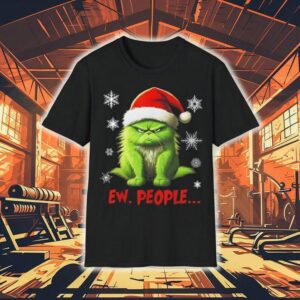 Christmas Cat Ew People Meowy Cat Lovers 2025 Shirt