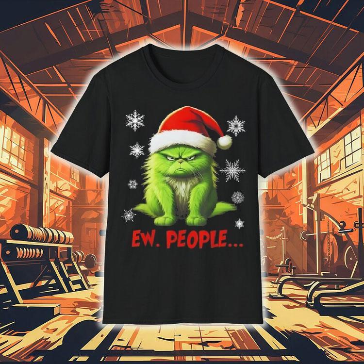 Christmas Cat Ew People Meowy Cat Lovers 2025 Shirt Christmas Cat Ew People Meowy Cat Lovers 2025 Shirt