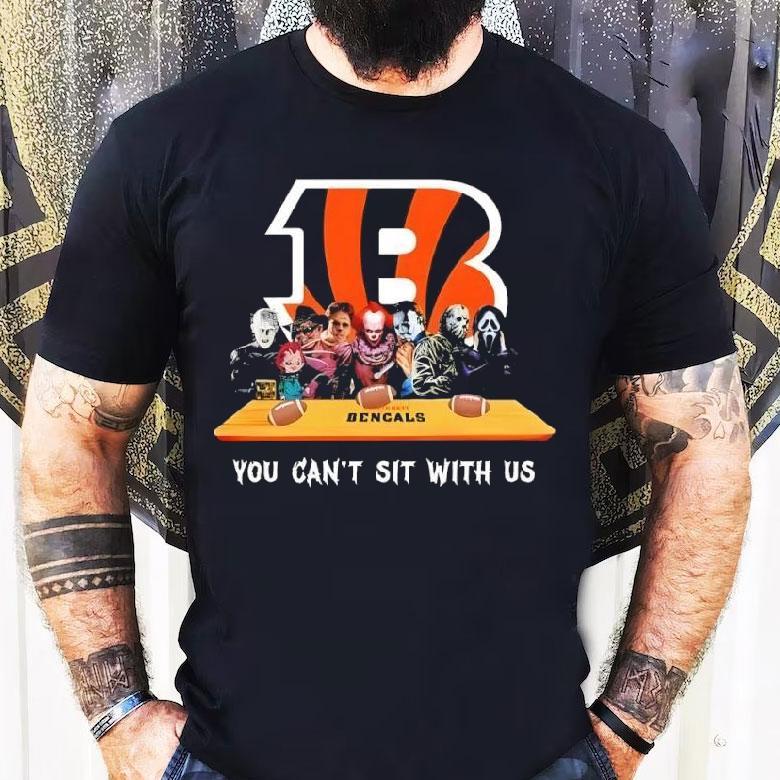 Cincinnati Bengals Horror Movies Halloween You Can’t Sit With Us Shirt Cincinnati Bengals Horror Movies Halloween You Can’t Sit With Us Shirt