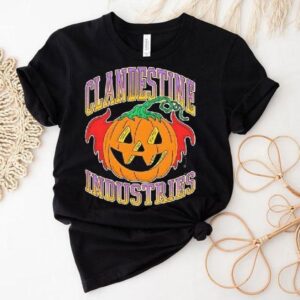 Clandestine Industries Bat Pumpkin Halloween Shirt