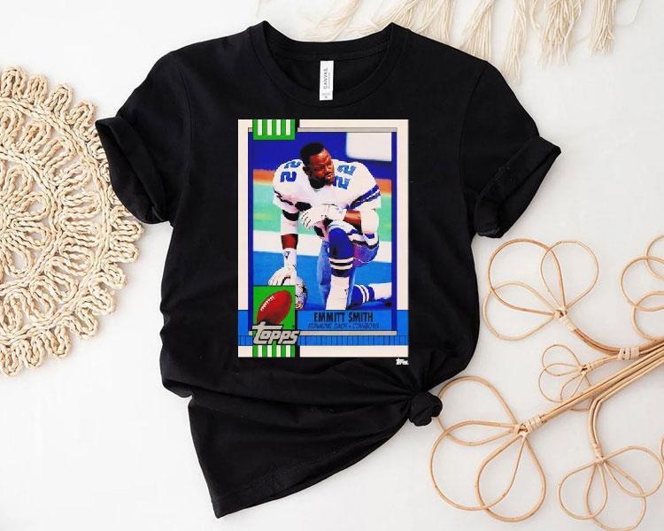 Dallas Cowboys Emmitt Smith Trading Card Shirt Dallas Cowboys Emmitt Smith Trading Card Shirt