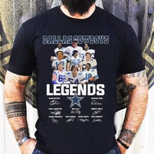 Dallas Cowboys Legends Players Signatures 2025 Shirt