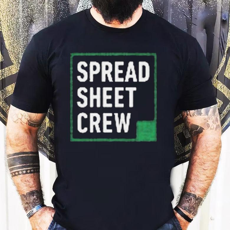 Deadly Slob Spread Sheet Crew Shirt Deadly Slob Spread Sheet Crew Shirt