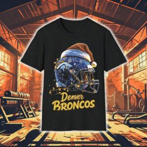 Denver Broncos Nfl Helmet Merry Christmas 2025 Shirt
