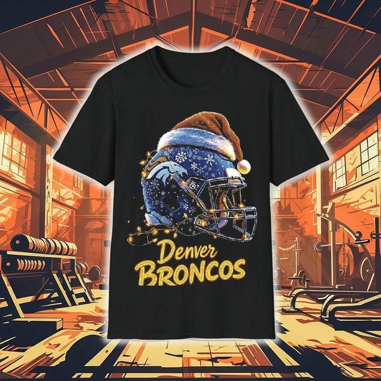 Denver Broncos Nfl Helmet Merry Christmas 2025 Shirt Denver Broncos Nfl Helmet Merry Christmas 2025 Shirt