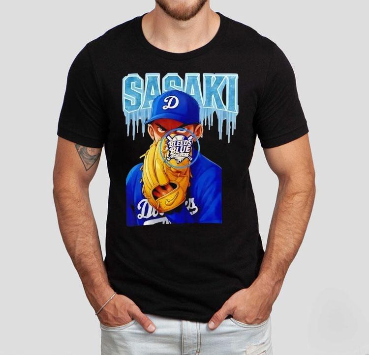 Dodgers Roki Sasaki Ice Anime Shirt Dodgers Roki Sasaki Ice Anime Shirt